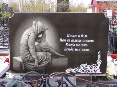 Оформление надписей на надгробных памятниках. Как нанести надпись для памятника на могилу?
